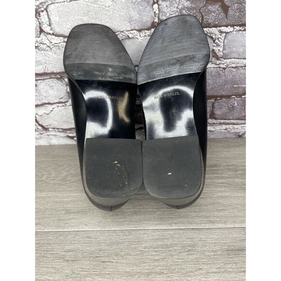 Rockport Black Leather Square Toe Pumps Heel Work Shoes Women’s Sz 8.5M US/39EU - Picture 9 of 16